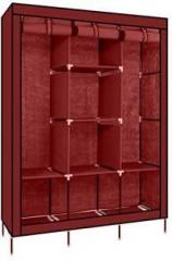 Maison & Cuisine 88130 Wine Red PP Collapsible Wardrobe