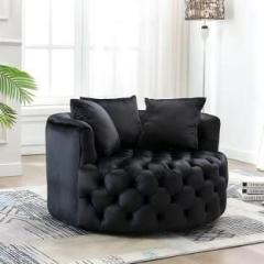 Manzees Fabric 1 Seater Sofa