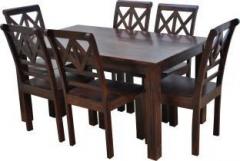 Maple Solid Wood 6 Seater Dining Table