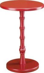 Mart N Art Red Solid Wood End Table