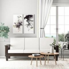 Marutiwood Premium Quality Sheesham Wood Fabric 3 Seater Sofa