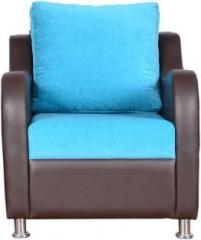 Master Kraft Brisa In Fabric & Leatheritte Multi Half leather 1 Seater Sofa