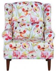 Master Kraft Flemingo 1 Seater Wing Chair In Fabric Floral Fabric 1 Seater Sofa