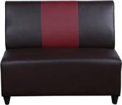 Master Kraft Hoti in Dark Brown & Maroon Leatherette 2 Seater Sofa