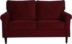 Master Kraft Lotus In Fabric Maroon Fabric 2 Seater Sofa