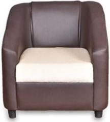 Master Kraft Maxima In Leatherite & Fabric Multi Half leather 1 Seater Sofa