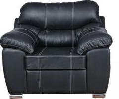 Master Kraft Vivianna In Leatheritte Black Leatherette 1 Seater Sofa