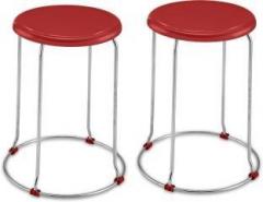 Meded Stainless Portable Chrome Steel Multi Purpose Stool Outdoor & Cafeteria Stool