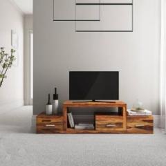 Mk Furniture Premium Quality Sheesham Solid Wood Solid Wood TV Entertainment Unit