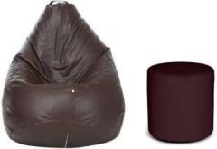 Mofaro XXL Imported Stylish Bean Bag With Bean Filling Bean Bag Footstool With Bean Filling