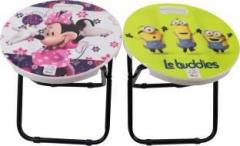 Mopi Hello Kitty & Le Buddies Cartoon Character Stool Kids Multipurpose Foldable Stool / Table Cartoon Printed Sitting Travel Stool / Chair / Table For Kids Best For Birthday Gifts Stool