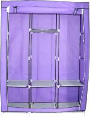 Mopi Storage Wardrobe Purple Micro Fiber Collapsible Wardrobe