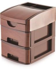 Nabhya Desktop Cosmetic & Make up Organizers Small Size Drawer 2 Plastic Free Standing Chest of Drawers