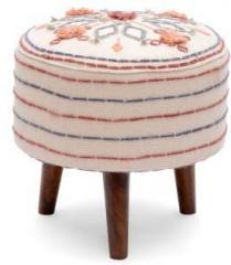 Natural Furnish Solid Wood Pouf