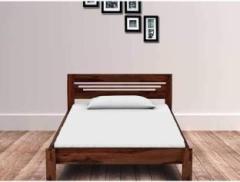 Navya Handicraft Sheesham Wood Platform Single Bed Without Storage For Bedroom/Kids Room. Solid Wood Single Bed