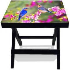 Netwood Designer Beautiful Birds Solid Wood Side Table