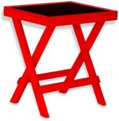 Netwood Designer RED Solid Wood Side Table