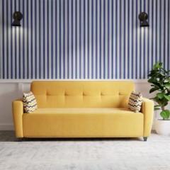 Neudot ELEGANCE 3S YELLOW Fabric 3 Seater Sofa