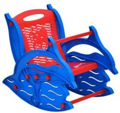 Nilkamal Dolphin Rocker Kids Chair in Blue & Red Colour