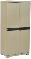Nilkamal Freedom Mini Medium Storage Cabinet in Pastle Green & Grey Colour