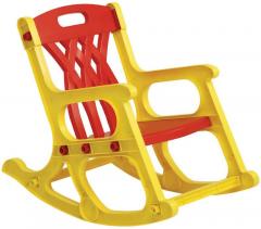 Nilkamal Kids Dolphin Rocker Chair in Yellow and Red Colour