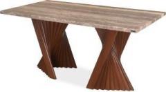 Nilkamal Mensa Solid Wood 6 Seater Dining Table