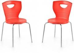 Nilkamal Novella Series 15 Set of 2 Chairs in Red Colour