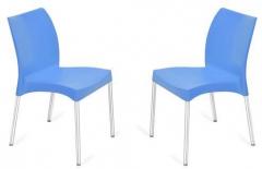 Nilkamal Novella Series 7 Set of 2 Chairs in Blue Colour