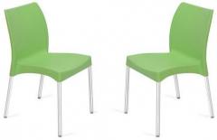 Nilkamal Novella Series 7 Set of 2 Chairs in Green Colour