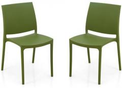 Nilkamal Novella Series 8 Set of 2 Chairs in Green Colour