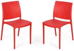 Nilkamal Novella Series 8 Set of 2 Chairs in Red Colour