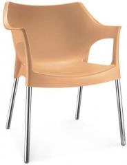 Nilkamal Novella Visitor Chair with Arms in Beige Colour