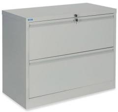 Nilkamal Retro Two Drawer Filing Cabinet in Grey Colour