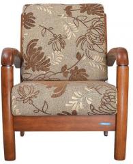 Nilkamal Rockford One Seater Sofa in Oak Finish