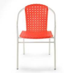 Nilkamal Vittorio Red Metal Living Room Chair