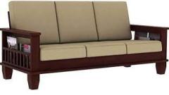 Nk Furniture Wooden 3 Seater Sofa Set With Cushions For Living Room Fabric 2 + 1 Sofa Set