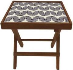 Nutcase Beautiful Retro Pattern Solid Wood Side Table