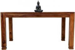 O My Furniture Solid Wood 6 Seater Dining Table