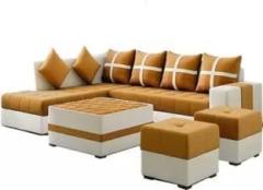 Oak Pvt Ltd Corner sofa 3+3 Fabric 3 + 2 Sofa Set