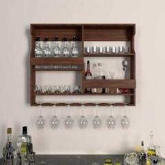 Odejia Solid Wood Bar Cabinet