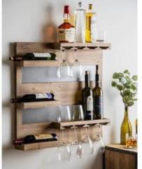 Ognija Solid Wood Bar Cabinet
