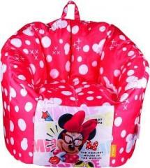 Orka XL Minnie Mouse Digital Printed Kids Bean Bag Sofa With Bean Filling