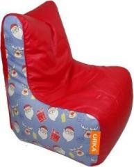 Orka XXL Christmas Theme Digital Printed Bean Bag Chair With Bean Filling