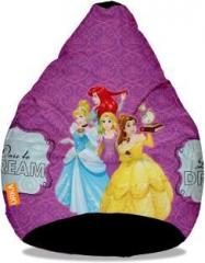 Orka XXL Disney Princess Digital Printed Bean Bag With Bean Filling
