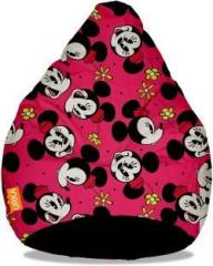 Orka XXL Minnie Mouse Digital Printed Bean Bag With Bean Filling