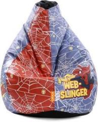 Orka XXL Spiderman Comics Digital Printed Bean Bag With Bean Filling