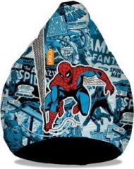 Orka XXXL Amazing Spiderman Digital Printed Bean Bag With Bean Filling