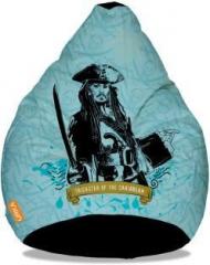 Orka XXXL Disney's Pirates of the Caribbean Digital Printed Bean Bag With Bean Filling