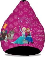 Orka XXXL Frozen Anna & Elsa Digital Printed Bean Bag With Bean Filling