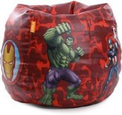 Orka XXXL Marvel Avengers Digital Printed Bean Bag With Bean Filling